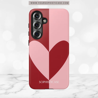 Be Mine in Red and Pink - iPhone Case, Samsung Galaxy Case, Google Pixel Case