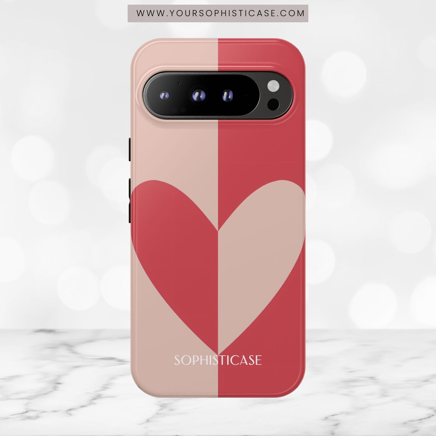 Be Mine in Red and Brown - iPhone Case, Samsung Galaxy Case, Google Pixel Case