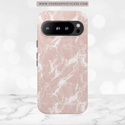 Marble Crush in Neutral Beige - Tough Phone Case