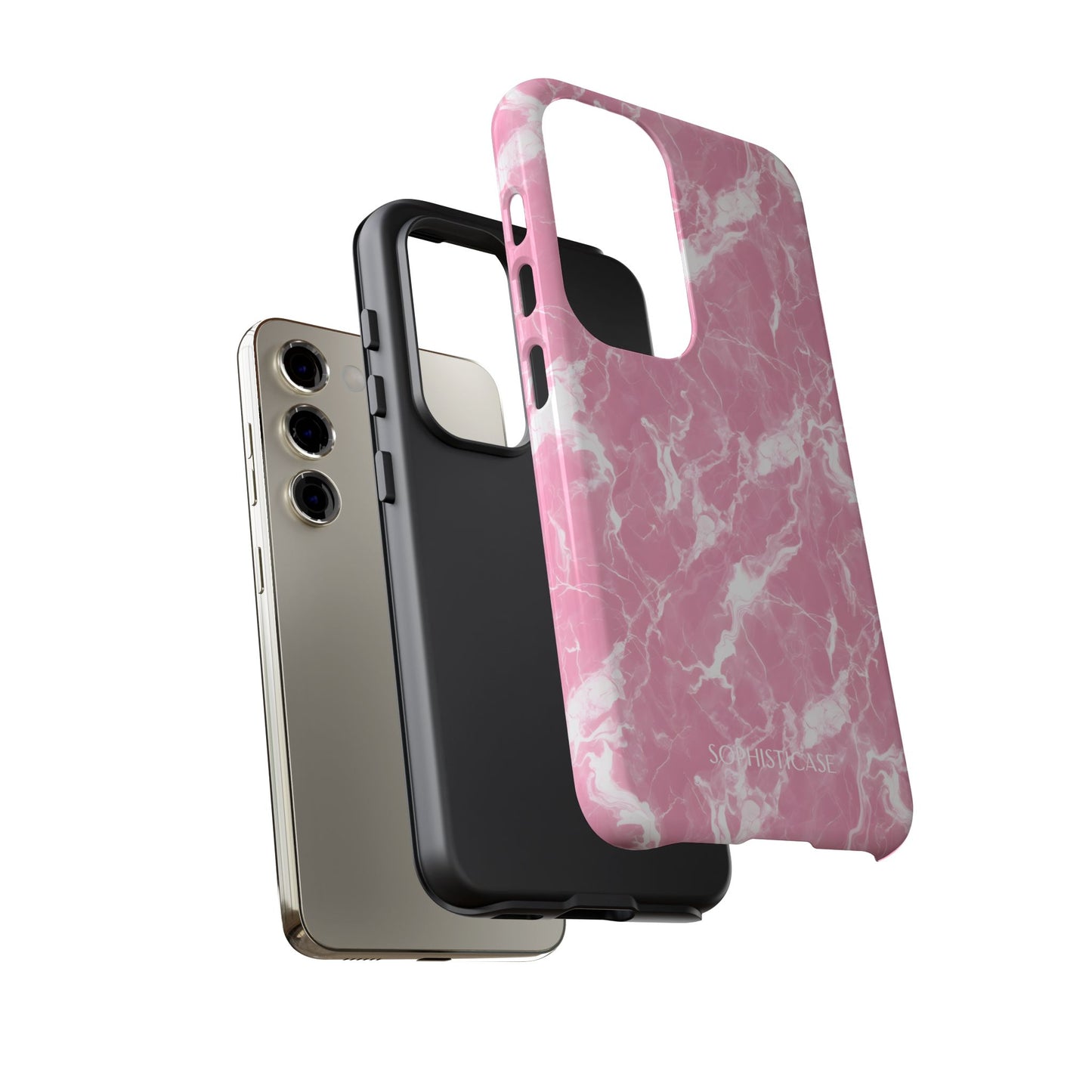 Marble Crush in Pink - Tough Phone Case