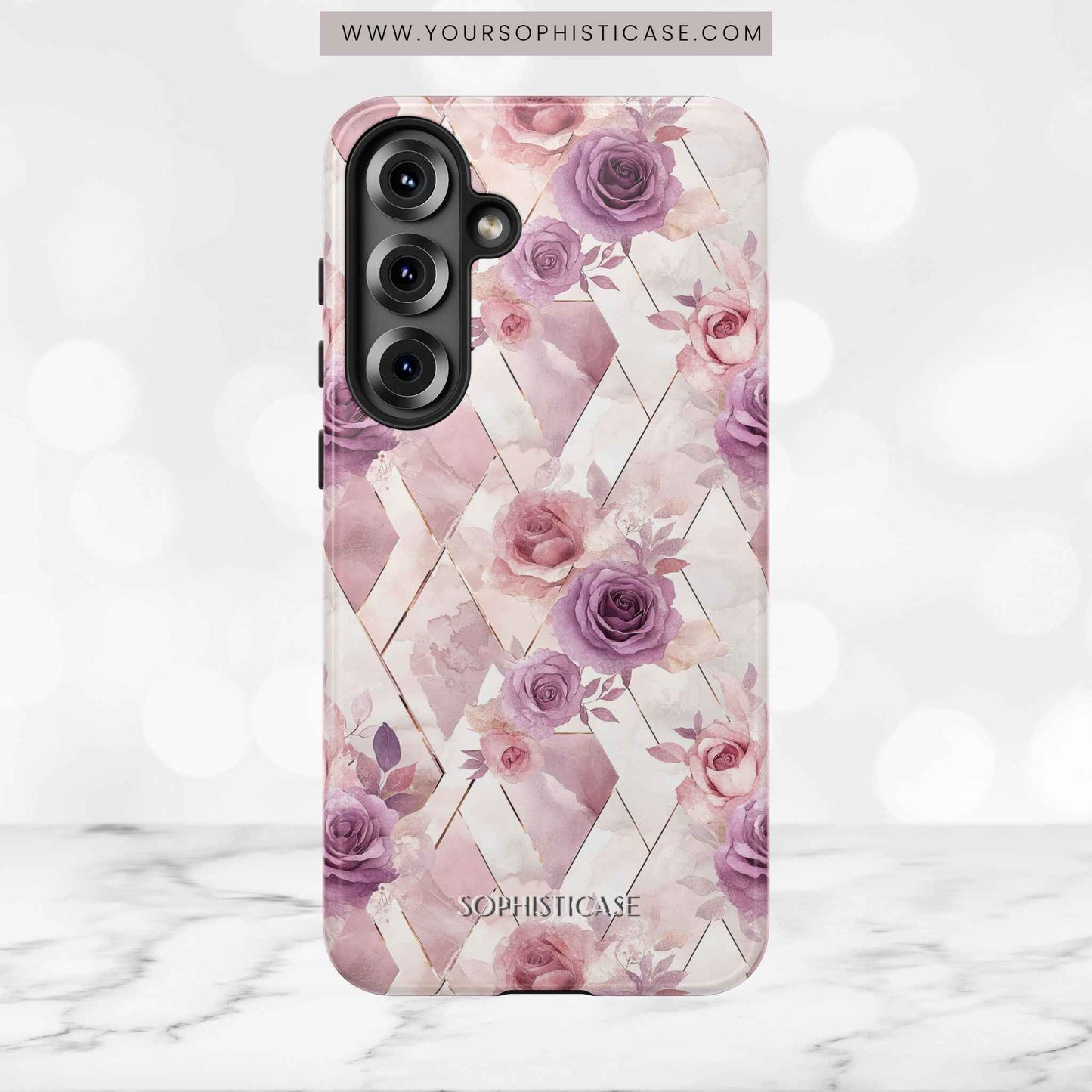 Royal Floral in Mauve Rose - Tough Phone Case