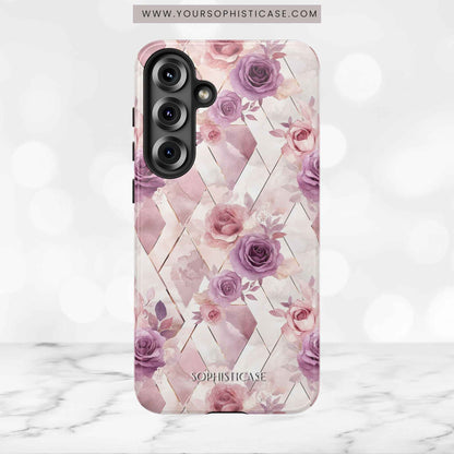 Royal Floral in Mauve Rose - Tough Phone Case