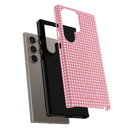 Tough Case - Houndstooth in Salmon