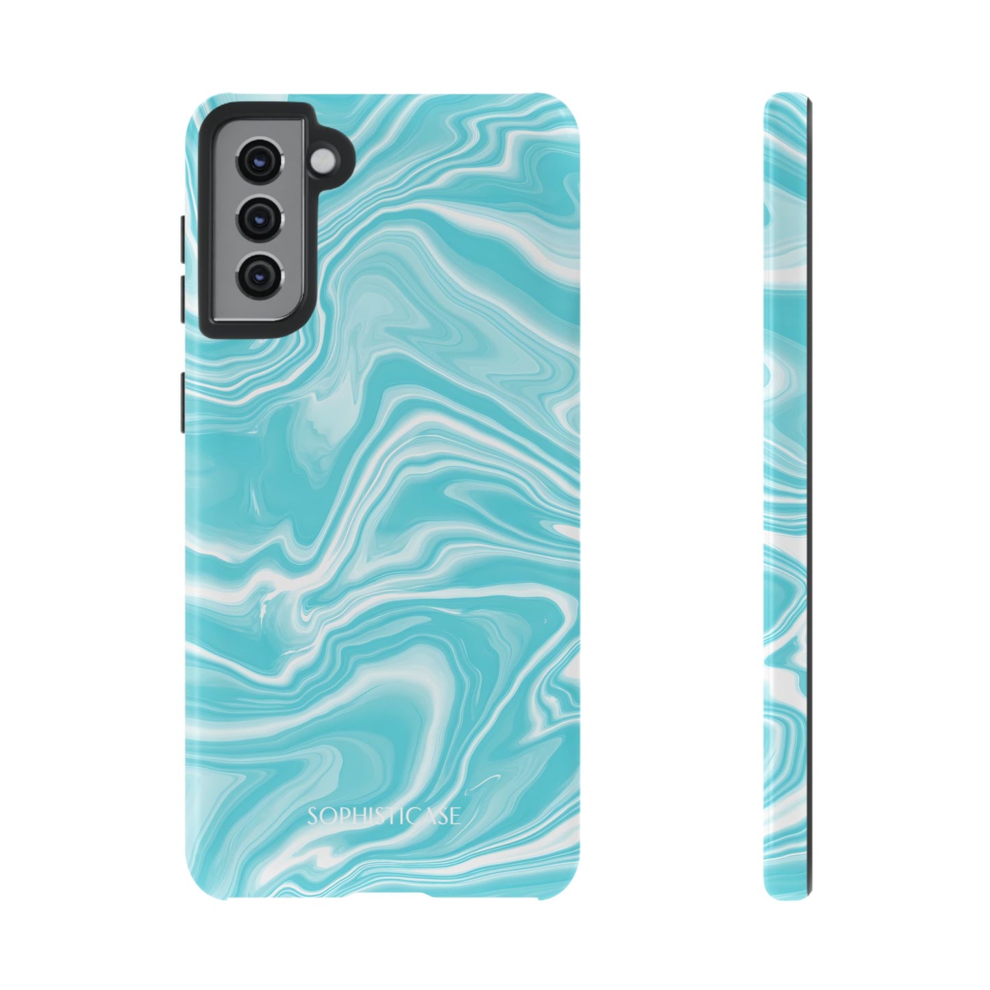 Liquid Dreams in Aqua - Tough Phone Case