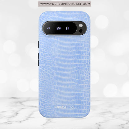 Luxe Leather in Blue - Tough Phone Case