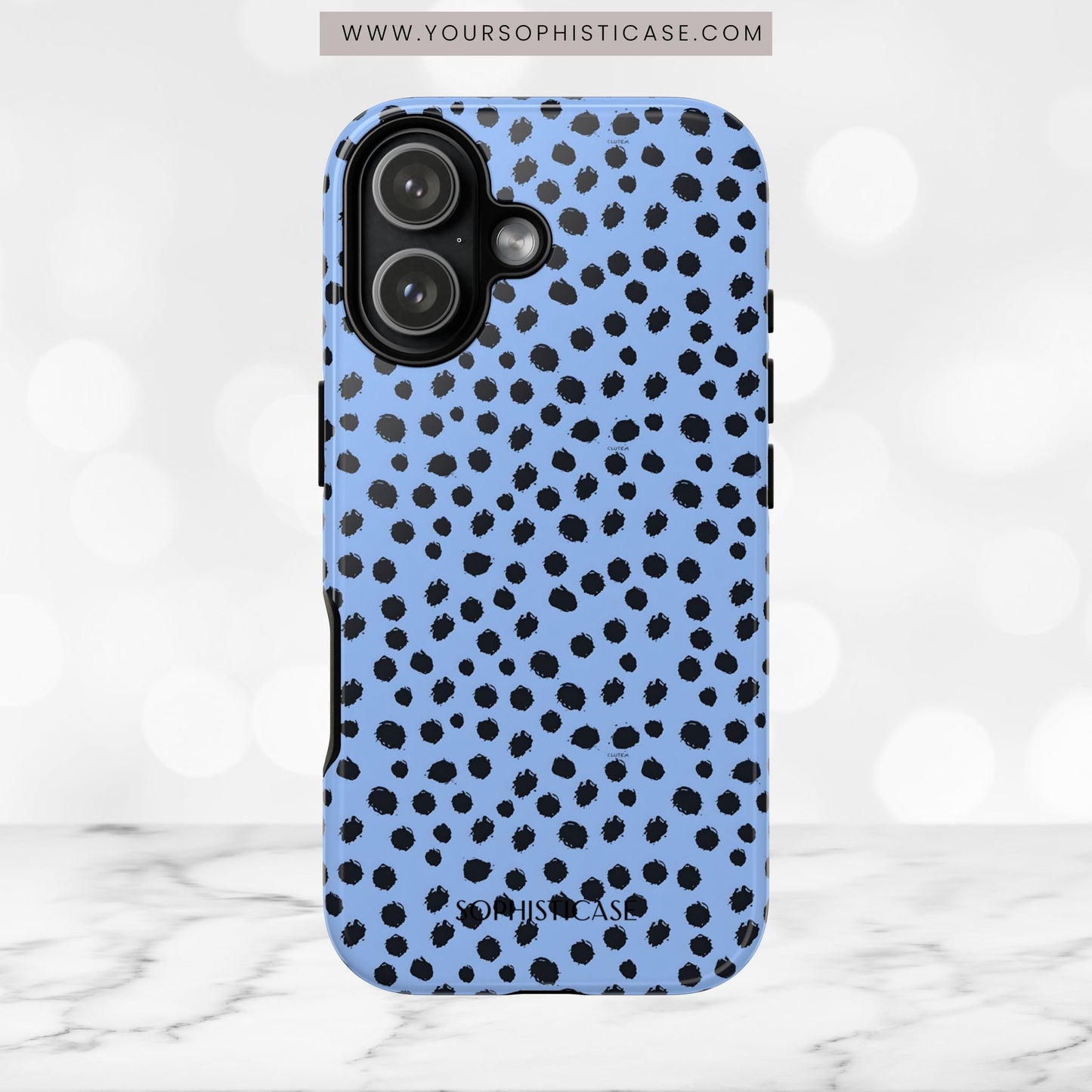 Cheetahs and Liars in Blue - iPhone Case