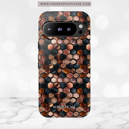 Rose' Runway in Honeycomb Mosaic - Tough Phone Case
