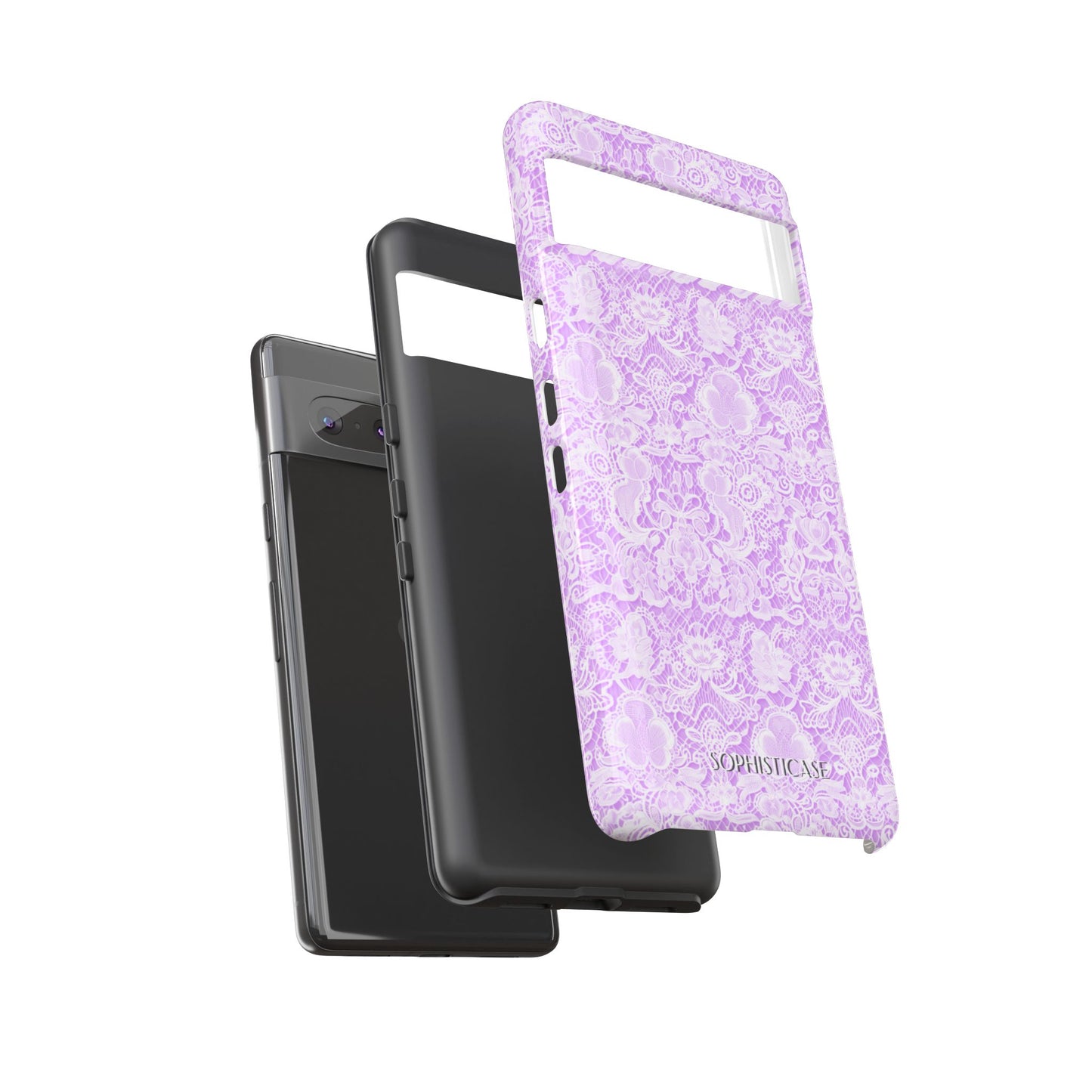 Luxe Lace in Purple - Tough Phone Case