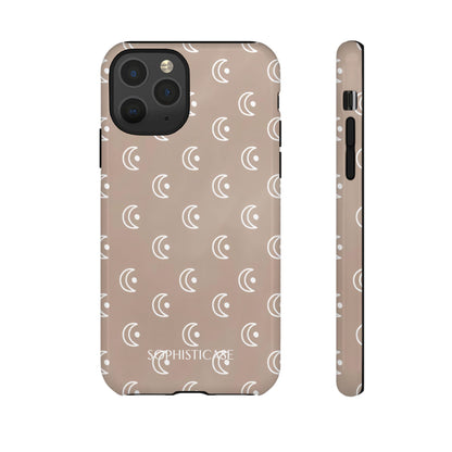 Moon Phase in Boho Brown - Tough Phone Case for iPhone