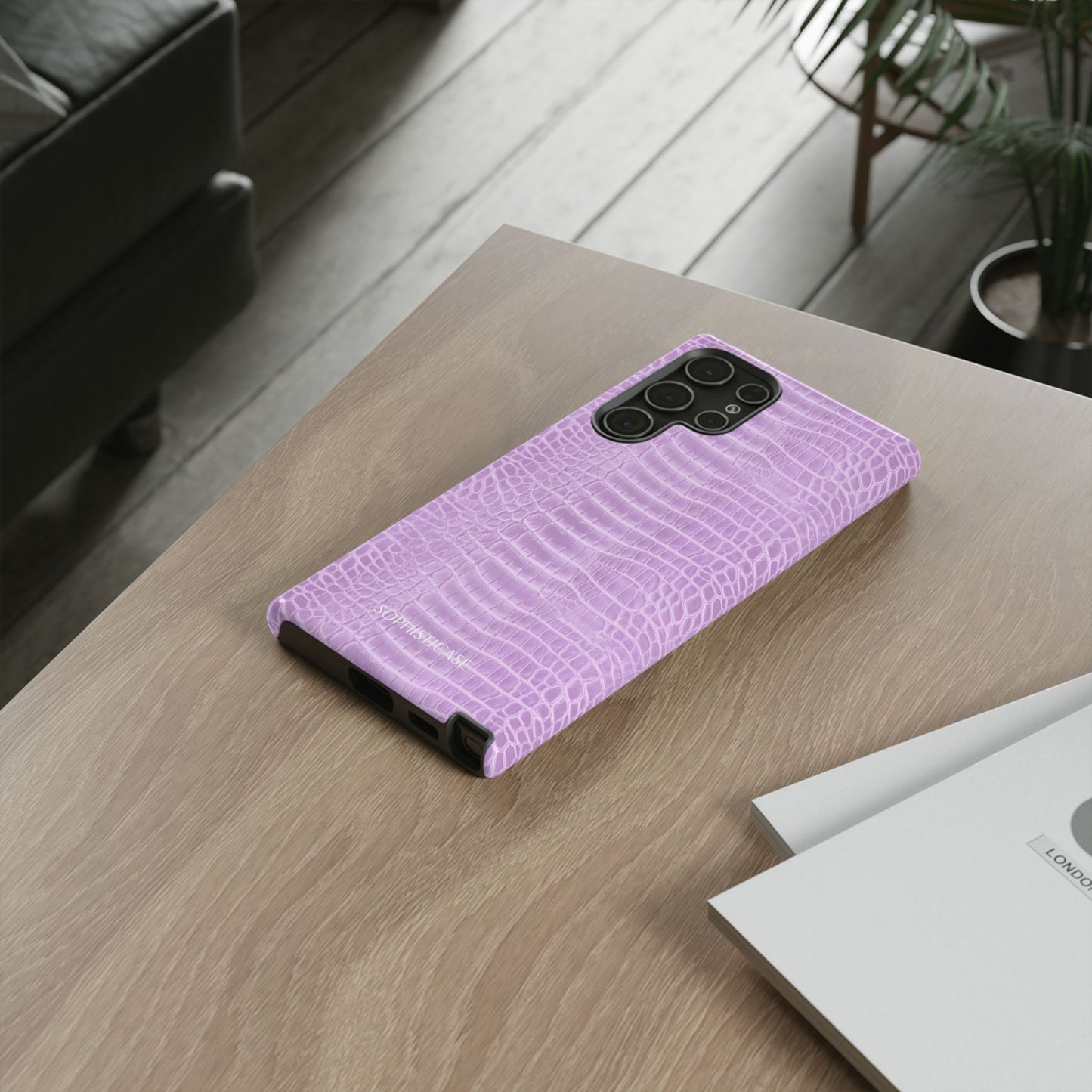 Luxe Leather in Purple - Tough Phone Case