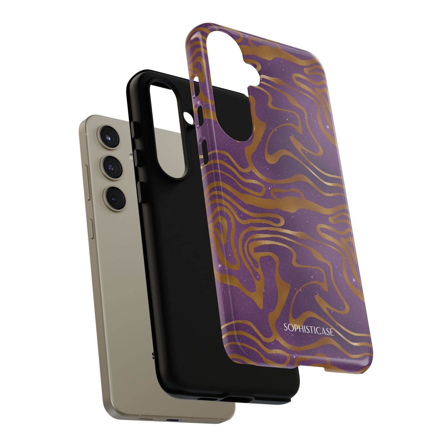 Cosmic Gold in Purple - iPhone Case, Samsung Galaxy Case, Google Pixel Case