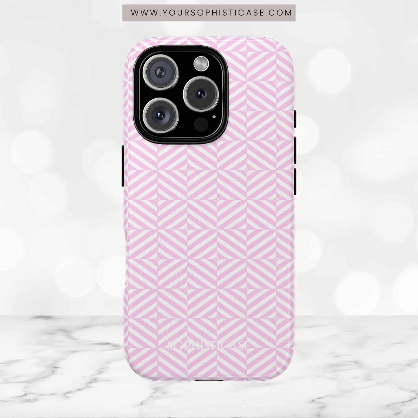 Illusions in Pink - iPhone Case, Samsung Galaxy Case, Google Pixel Case