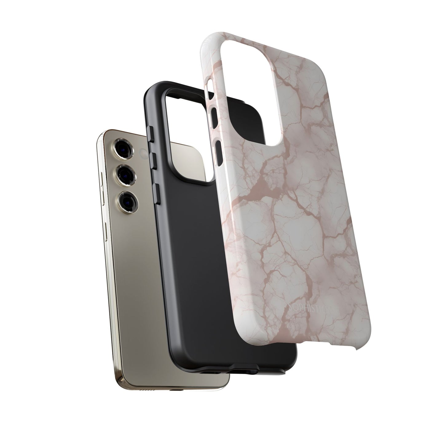 Marble Opulence in Neutral Beige - Tough Phone Case