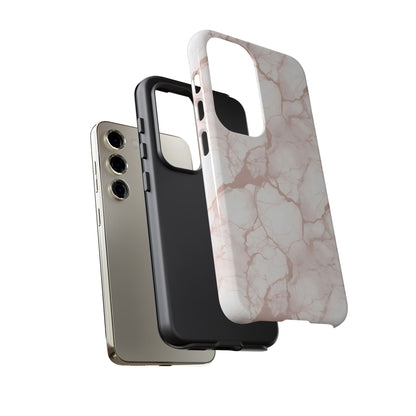 Marble Opulence in Neutral Beige - Tough Phone Case