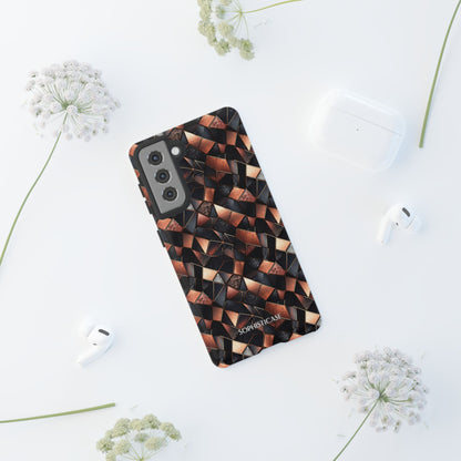 Rose' Runway in Noir Mosaic - Tough Phone Case