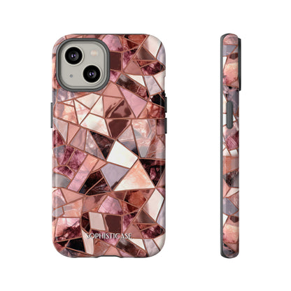 Rose' Runway in Merlot Mosaic - Tough Phone Case