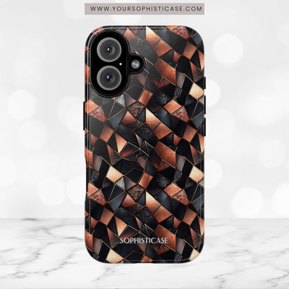 Rose' Runway in Noir Mosaic - Tough Phone Case
