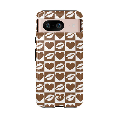 Belle Amie in Deep Brown - Galentines Release - Shockproof Phone Case for iPhone, Samsung Galaxy and Google Pixel