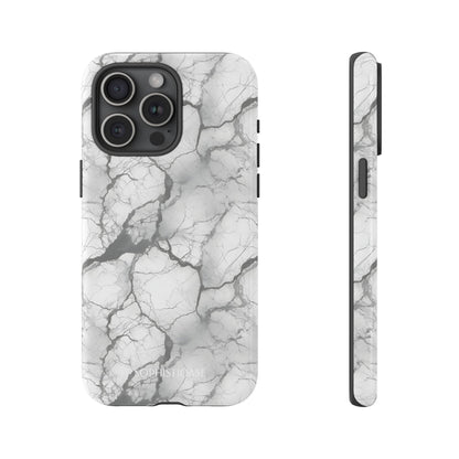 Marble Opulence in Charcoal Grey - Tough Phone Case