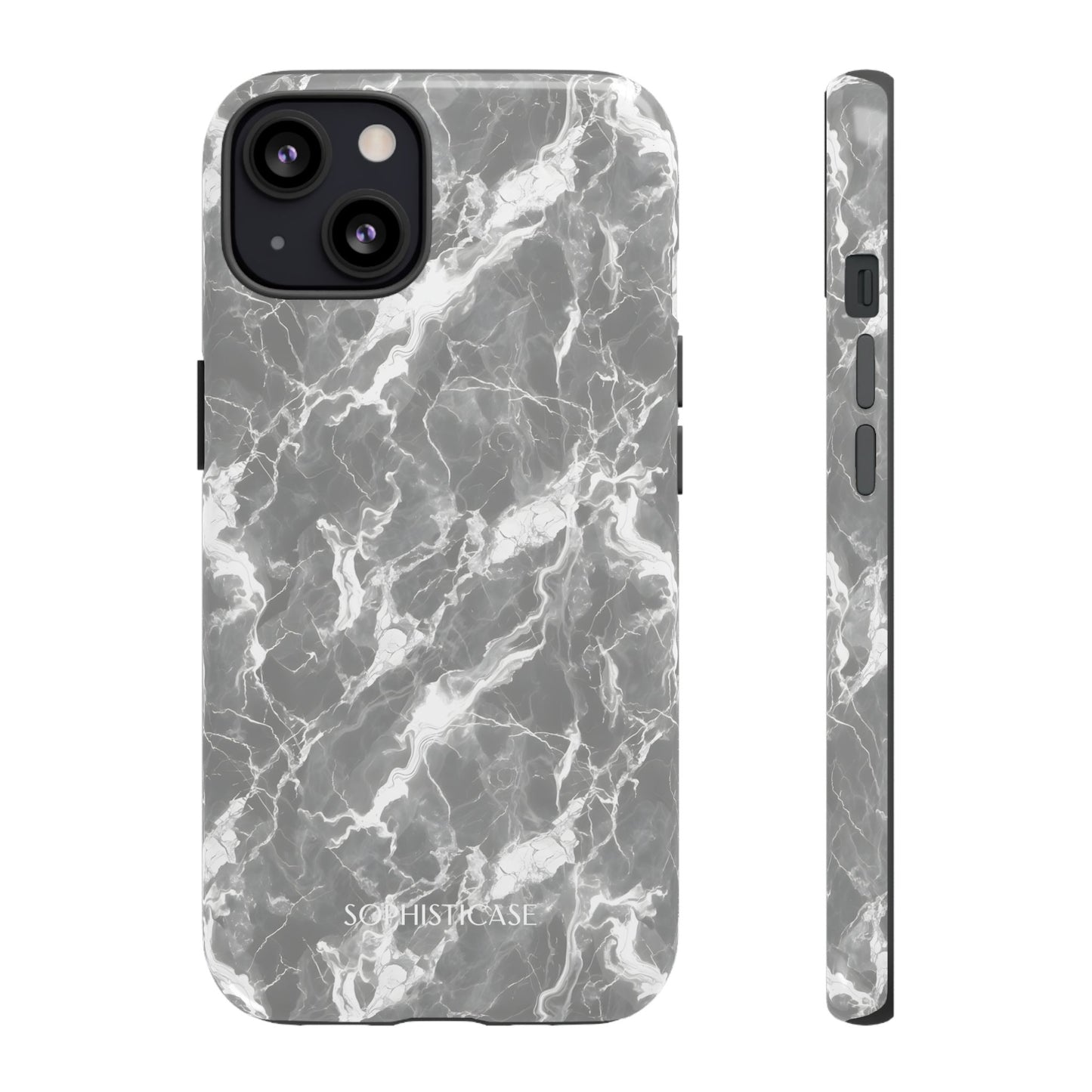 Marble Crush in Charcoal Grey - iPhone Case