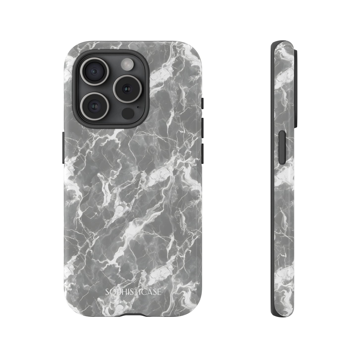 Marble Crush in Charcoal Grey - Tough Phone Case