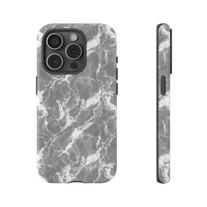 Marble Crush in Charcoal Grey - Tough Phone Case