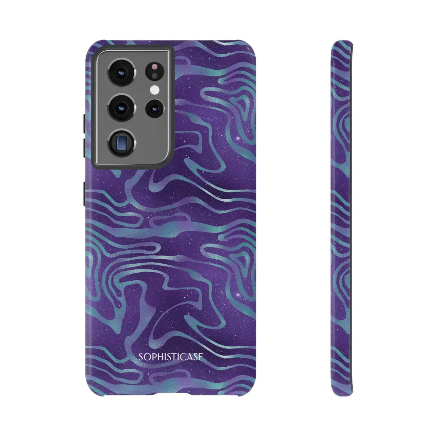Cosmic Zebra in Blue & Purple - iPhone Case, Samsung Galaxy Case, Google Pixel Case
