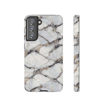 Marble Opulence in Cracked Beige - iPhone Case, Samsung Galaxy Case, Google Pixel Case