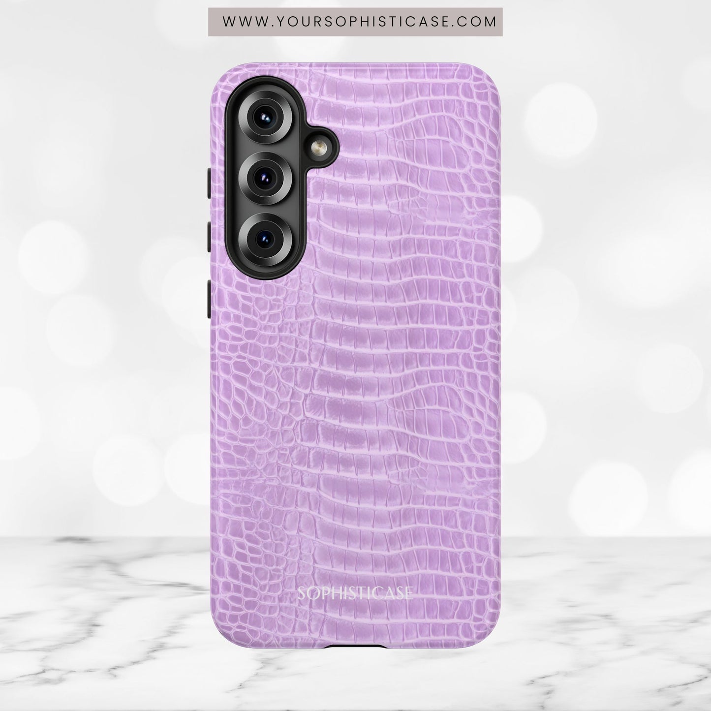 Luxe Leather in Purple - Tough Phone Case
