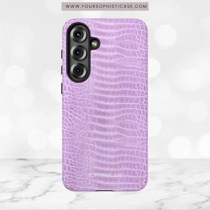 Luxe Leather in Purple - Tough Phone Case