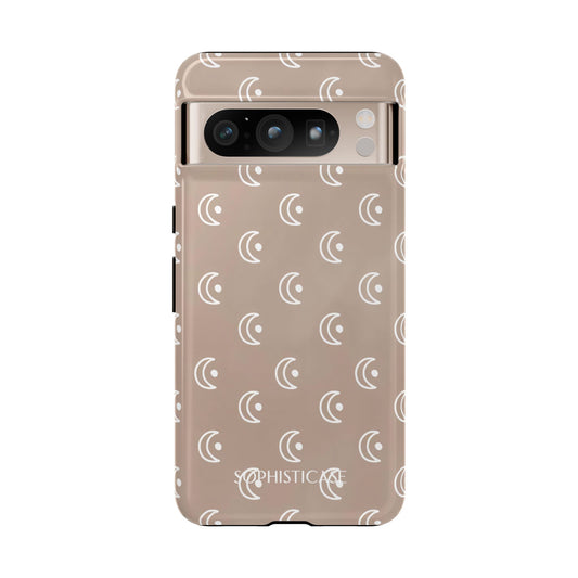 Moon Phase in Boho Brown - Tough Phone Case for Google Pixel