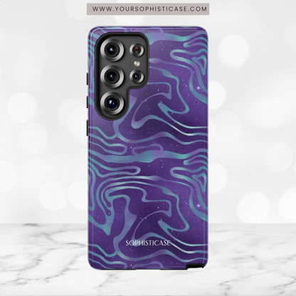 Cosmic Gold in Blue & Purple - iPhone Case, Samsung Galaxy Case, Google Pixel Case
