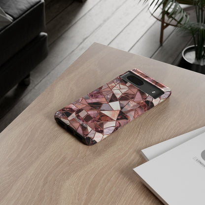 Rose' Runway in Merlot Mosaic - Tough Phone Case