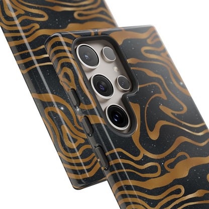 Cosmic Zebra in Black - iPhone Case, Samsung Galaxy Case, Google Pixel Case