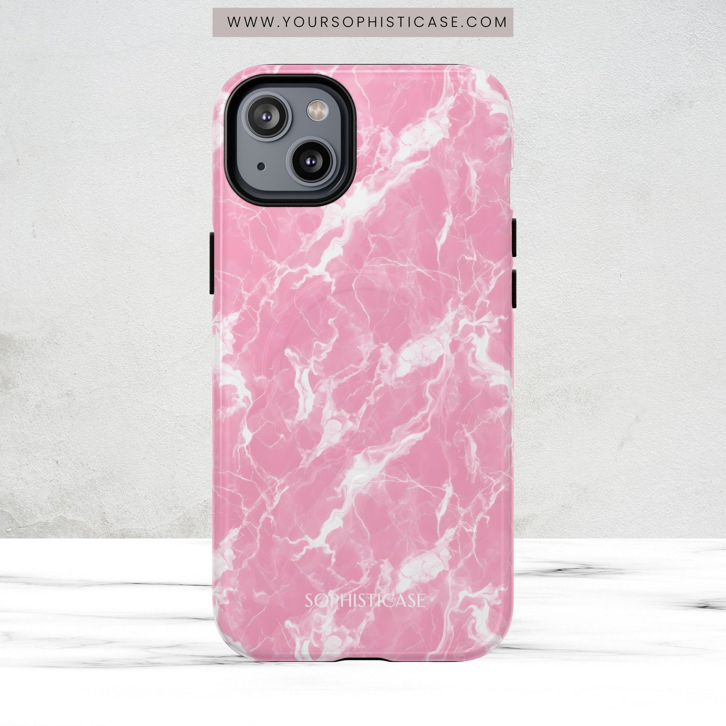Marble Crush in Pink - Magsafe Case