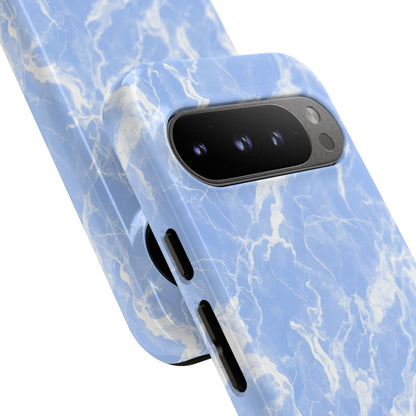 Marble Crush in Blue - Tough Phone Case