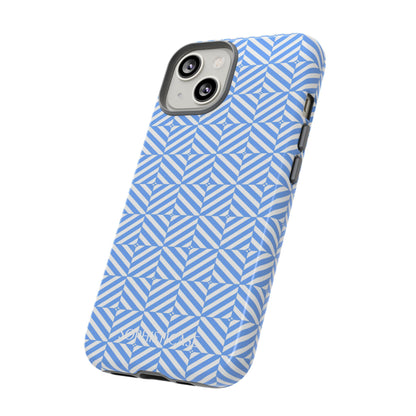Illusions in Blue - iPhone Case