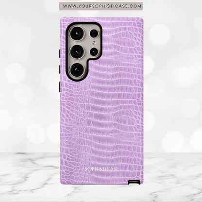 Luxe Leather in Purple - Tough Phone Case