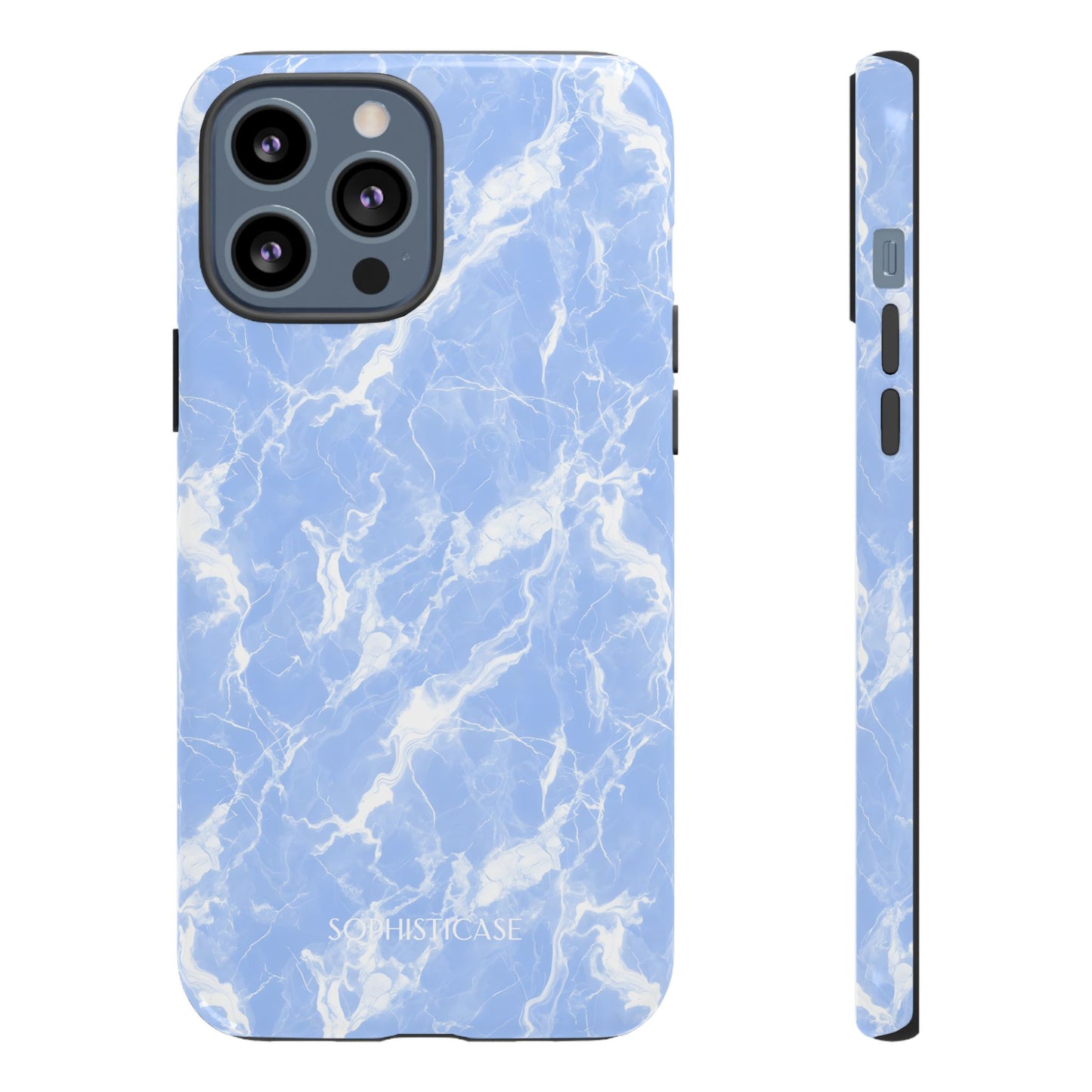 Marble Crush in Blue - Tough Phone Case
