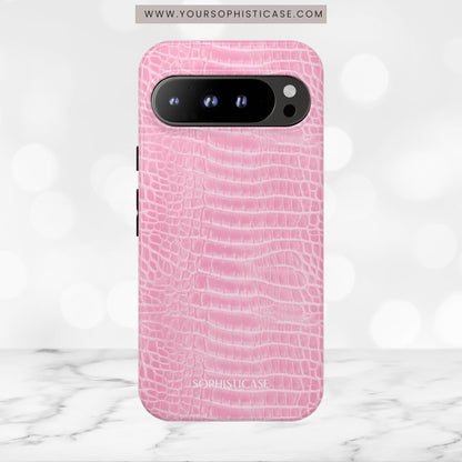 Luxe Leather in Pink - Tough Phone Case