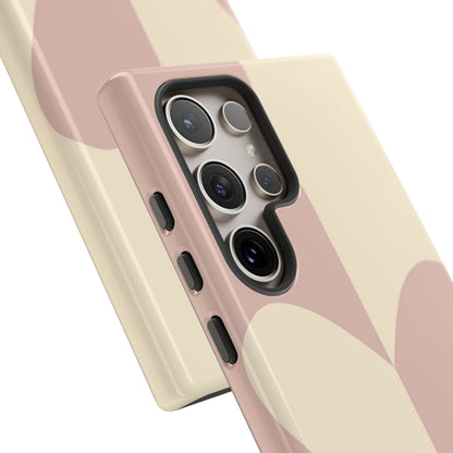 Be Mine in Brown and Beige - iPhone Case, Samsung Galaxy Case, Google Pixel Case