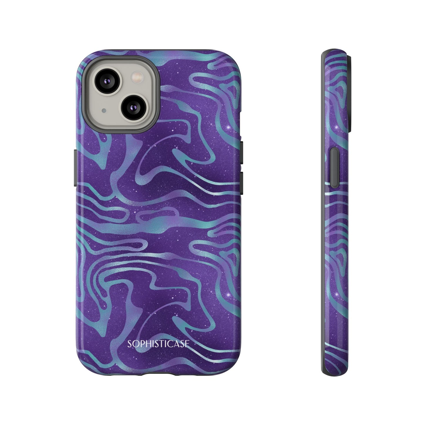 Cosmic Gold in Blue & Purple - iPhone Case, Samsung Galaxy Case, Google Pixel Case