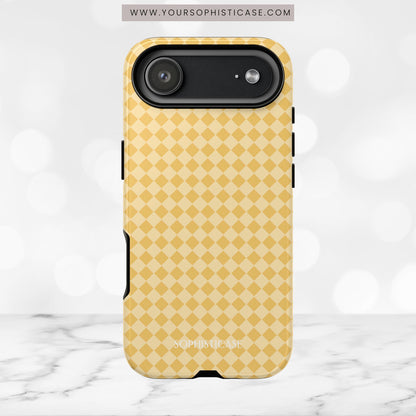 Diamond Diva in Mustard - iPhone Case, Samsung Galaxy Case, Google Pixel Case