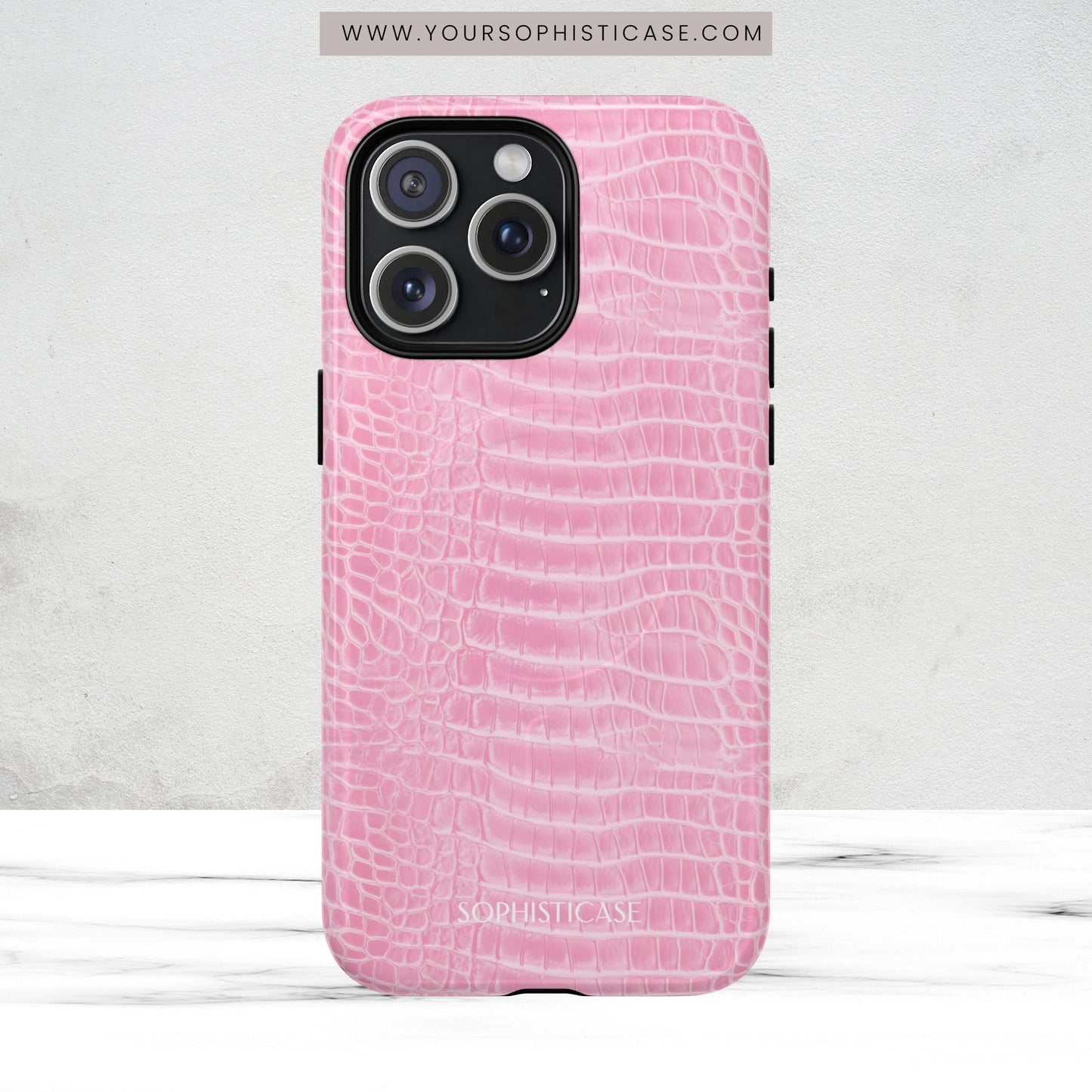 Luxe Leather in Pink - Magsafe Case