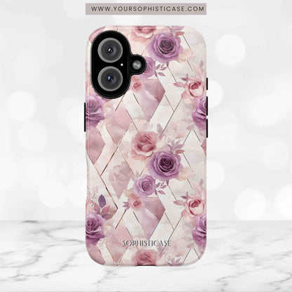 Royal Floral in Mauve Rose - Tough Phone Case