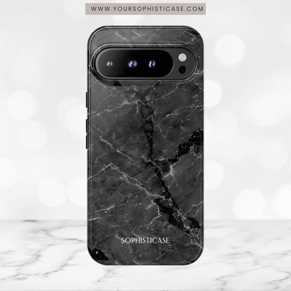 Marble Opulence in Black - iPhone Case, Samsung Galaxy Case, Google Pixel Case