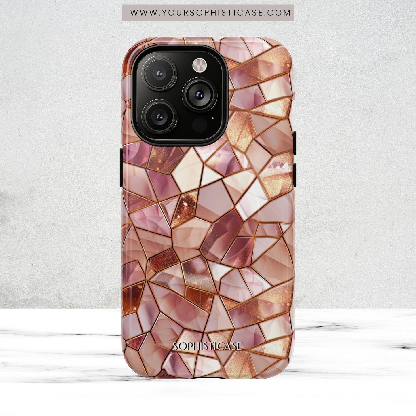 Rose' Runway in Champagne Mosaic - Magsafe Case