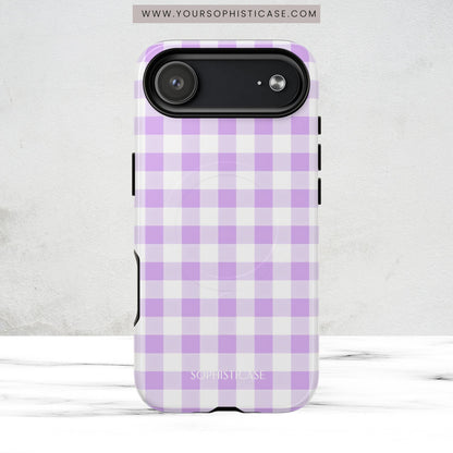 Gingham in Purple - Magsafe Case