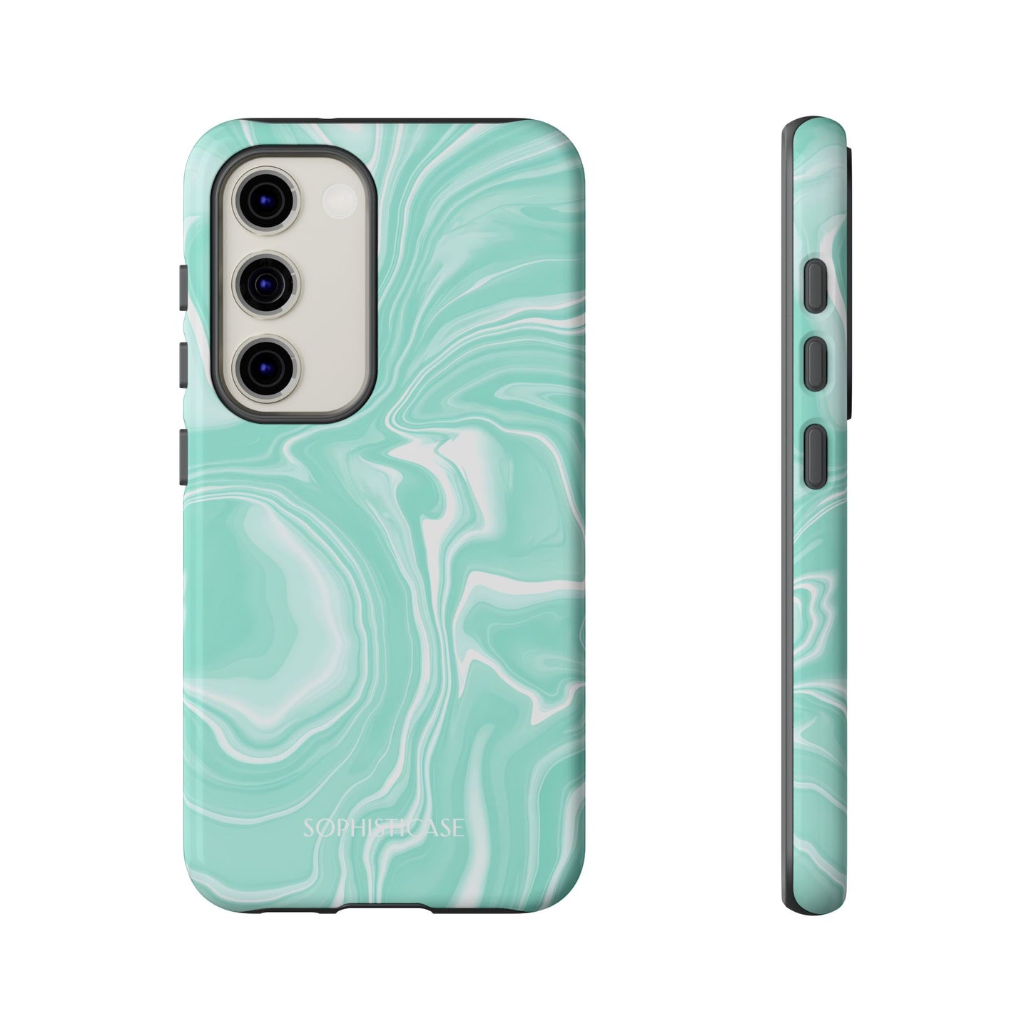 Liquid Dreams in Green - Tough Phone Case