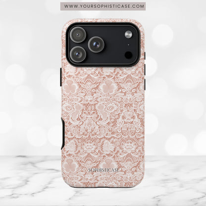 Luxe Lace in Brown - iPhone Case, Samsung Galaxy Case, Google Pixel Case